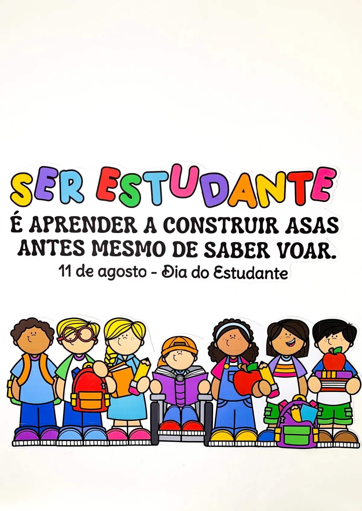 Capa de Painel 11 de Agosto - Dia do Estudante – PDF para Imprimir