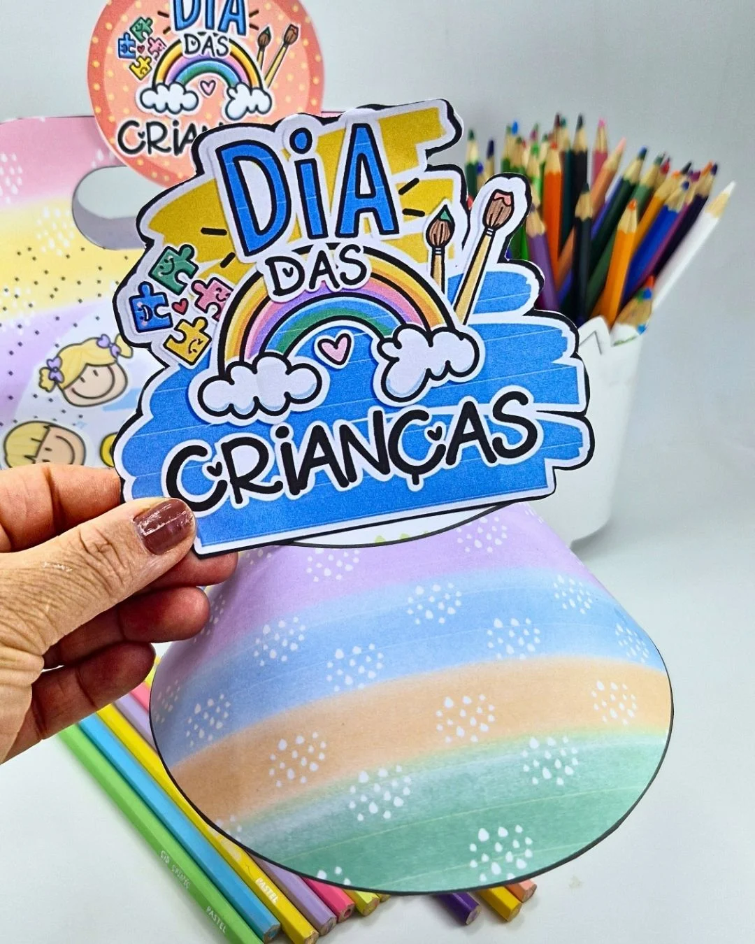 Imagem da galeria 2 de Kit Maleta + Viseira Dia das Crianças – Lembrancinha para Imprimir e