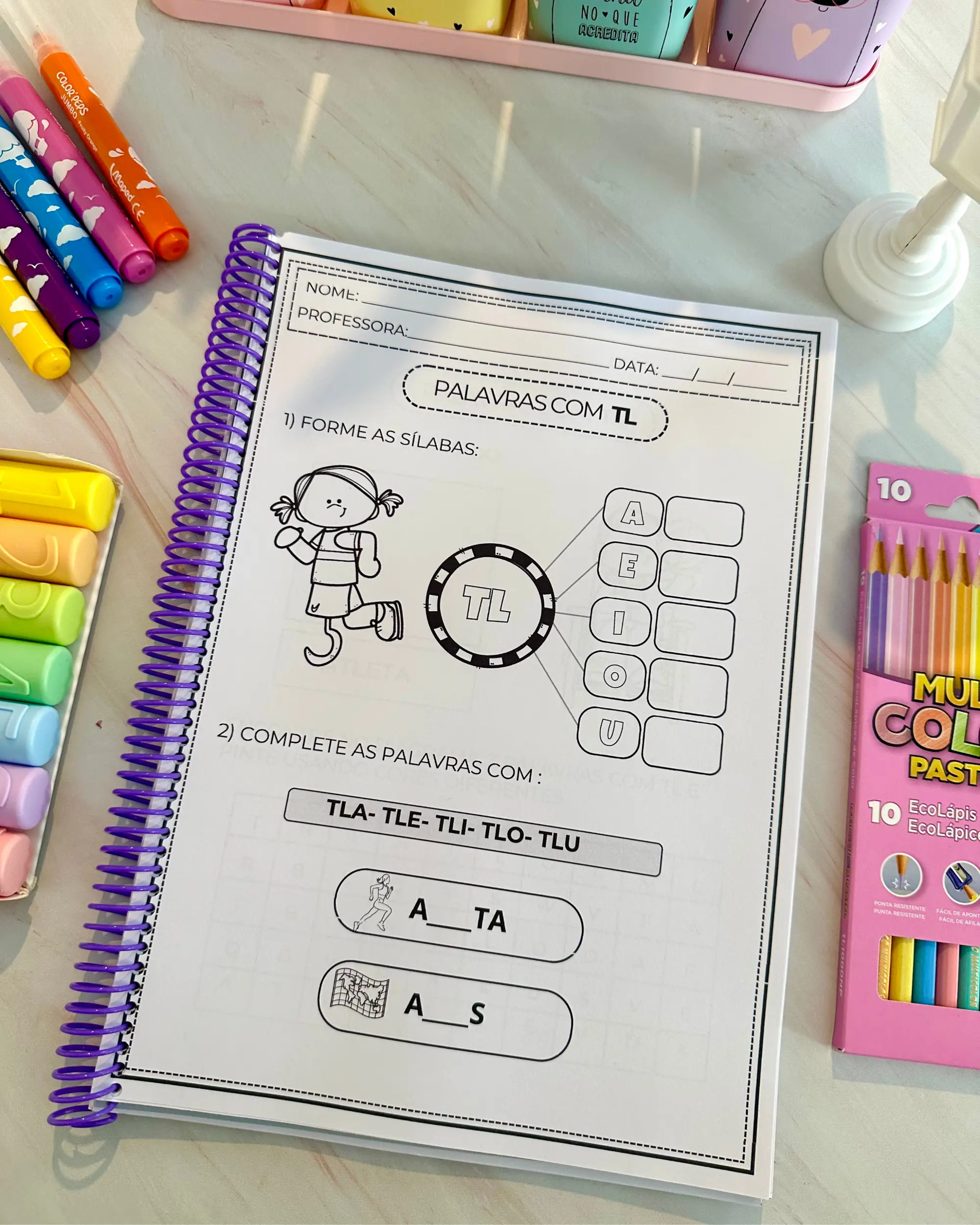 Imagem da galeria 1 de Apostila Sílabas Complexas para Alfabetização Infantil em PDF