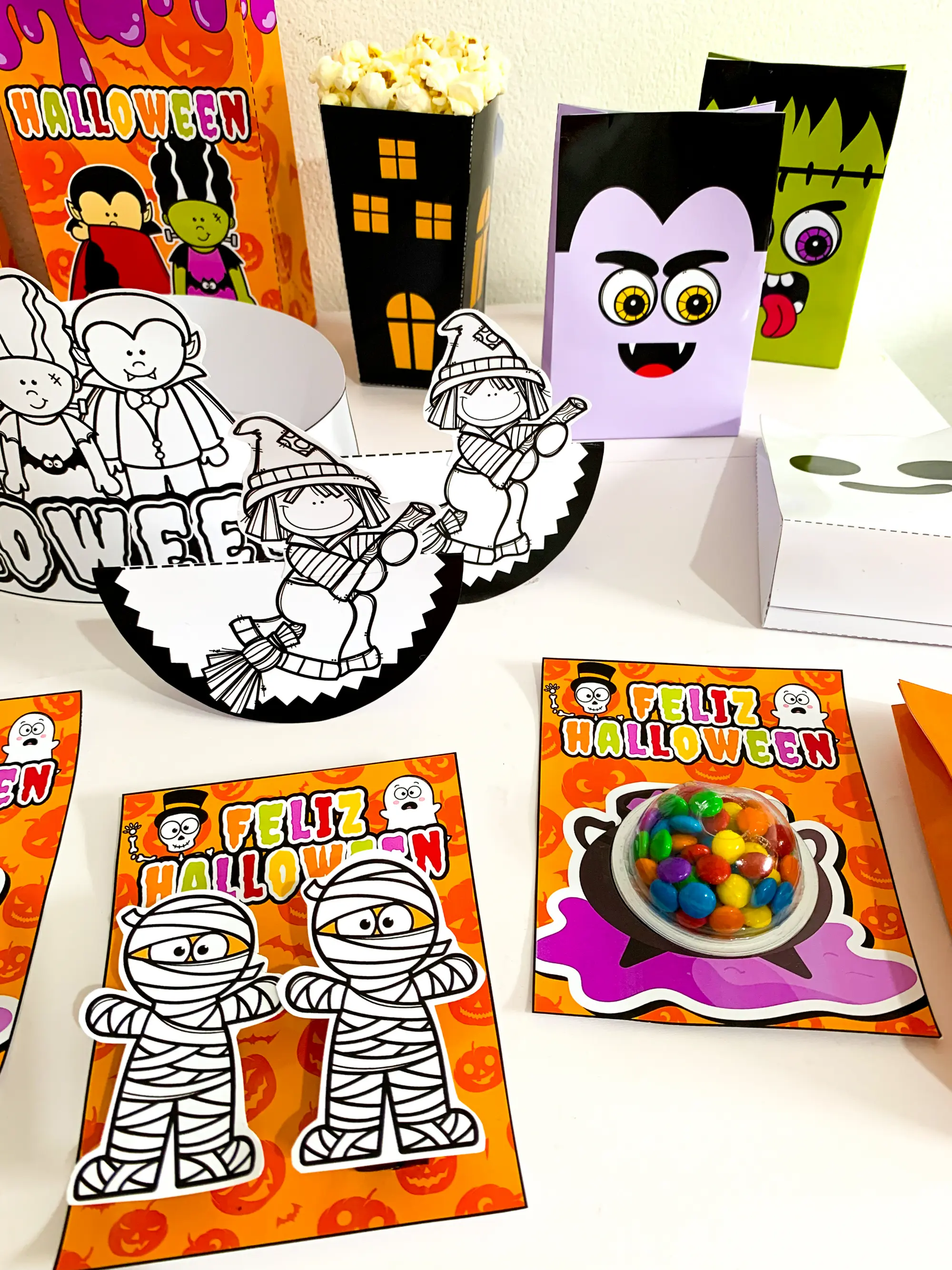 Imagem da galeria 1 de Pack Halloween para Imprimir – Lembrancinhas e Atividades