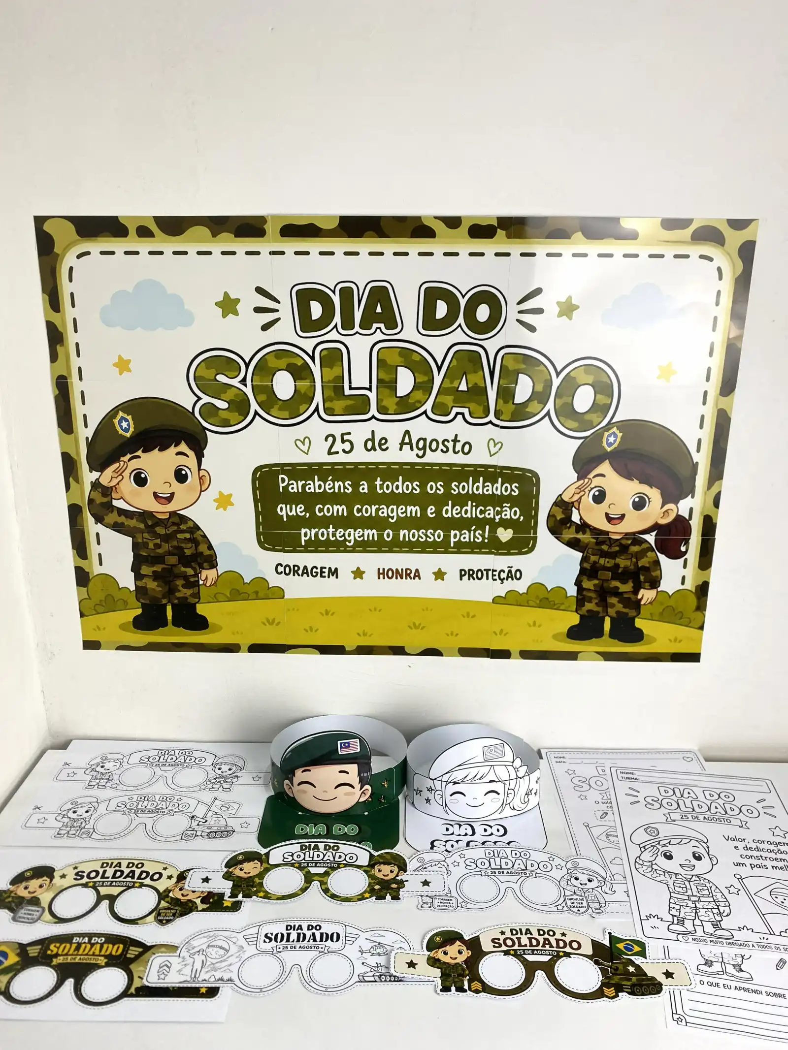 Capa de Kit Dia do Soldado – Material Pedagógico