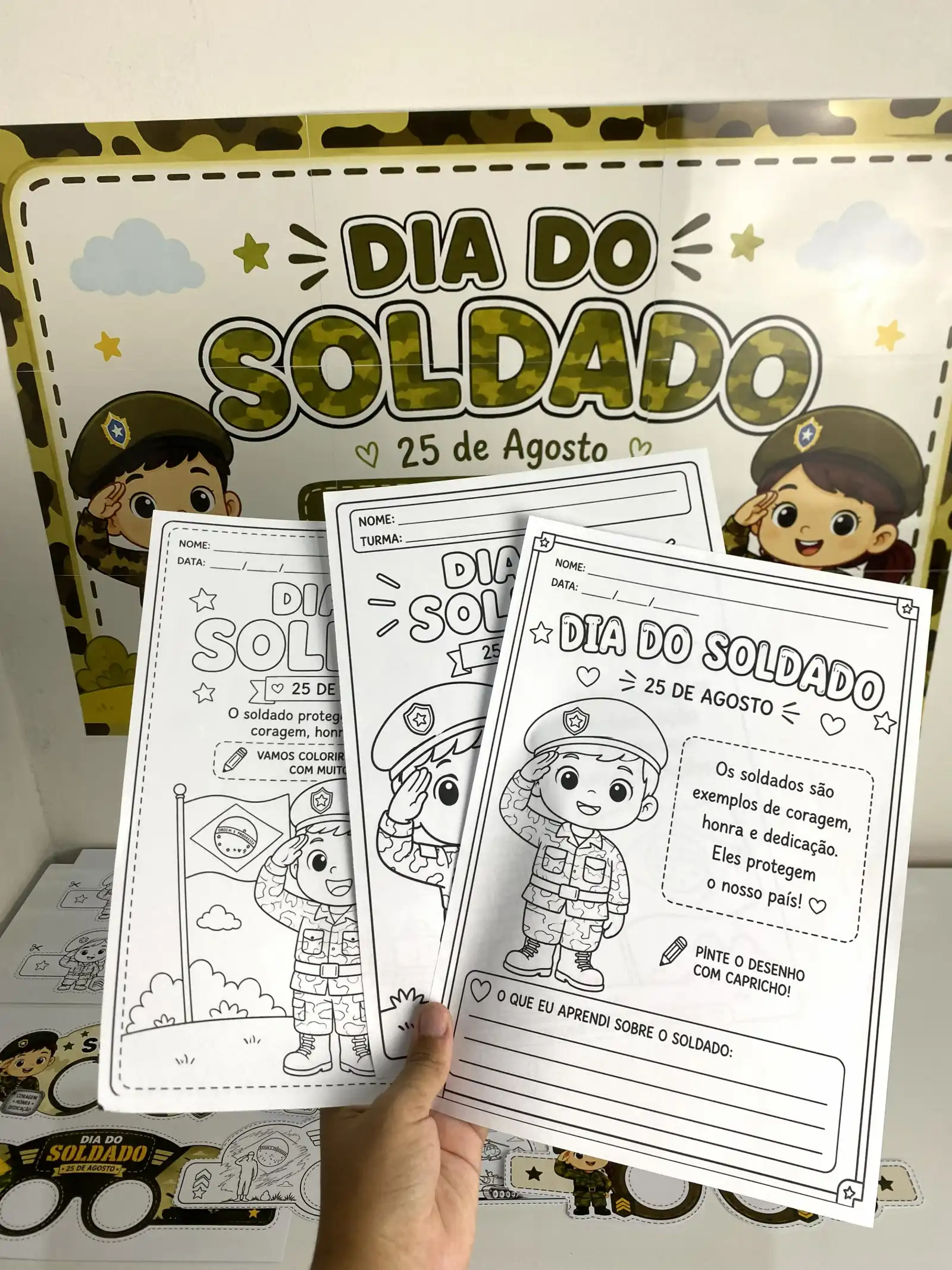 Imagem da galeria 1 de Kit Dia do Soldado – Material Pedagógico