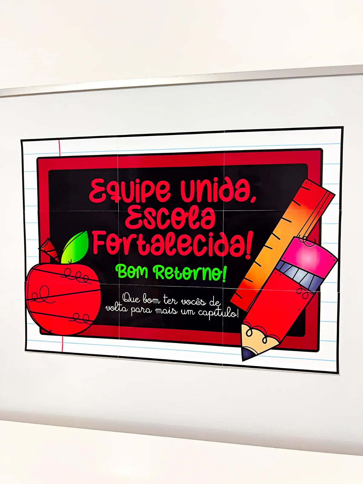 Imagem da galeria 1 de Painel Retorno da Equipe – Material Pedagógico