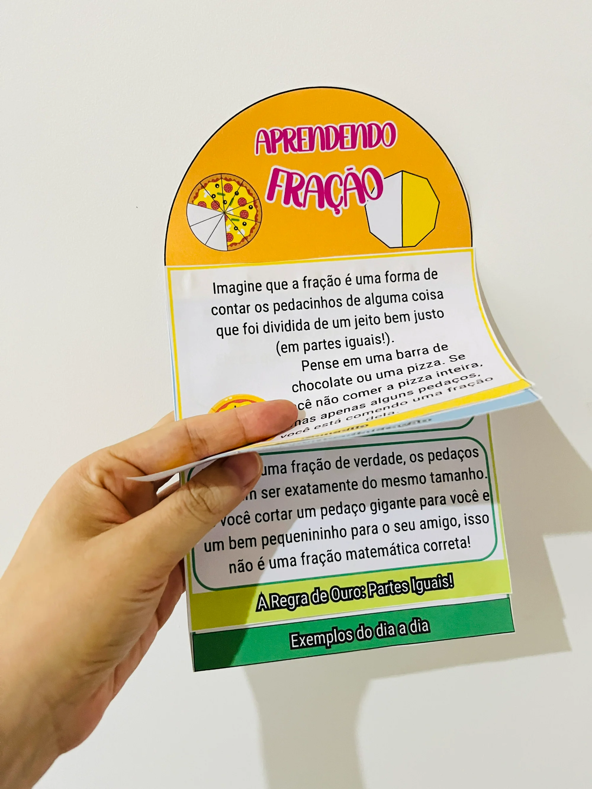 Capa de Flipbook de Frações para Ensino Fundamental para Revenda
