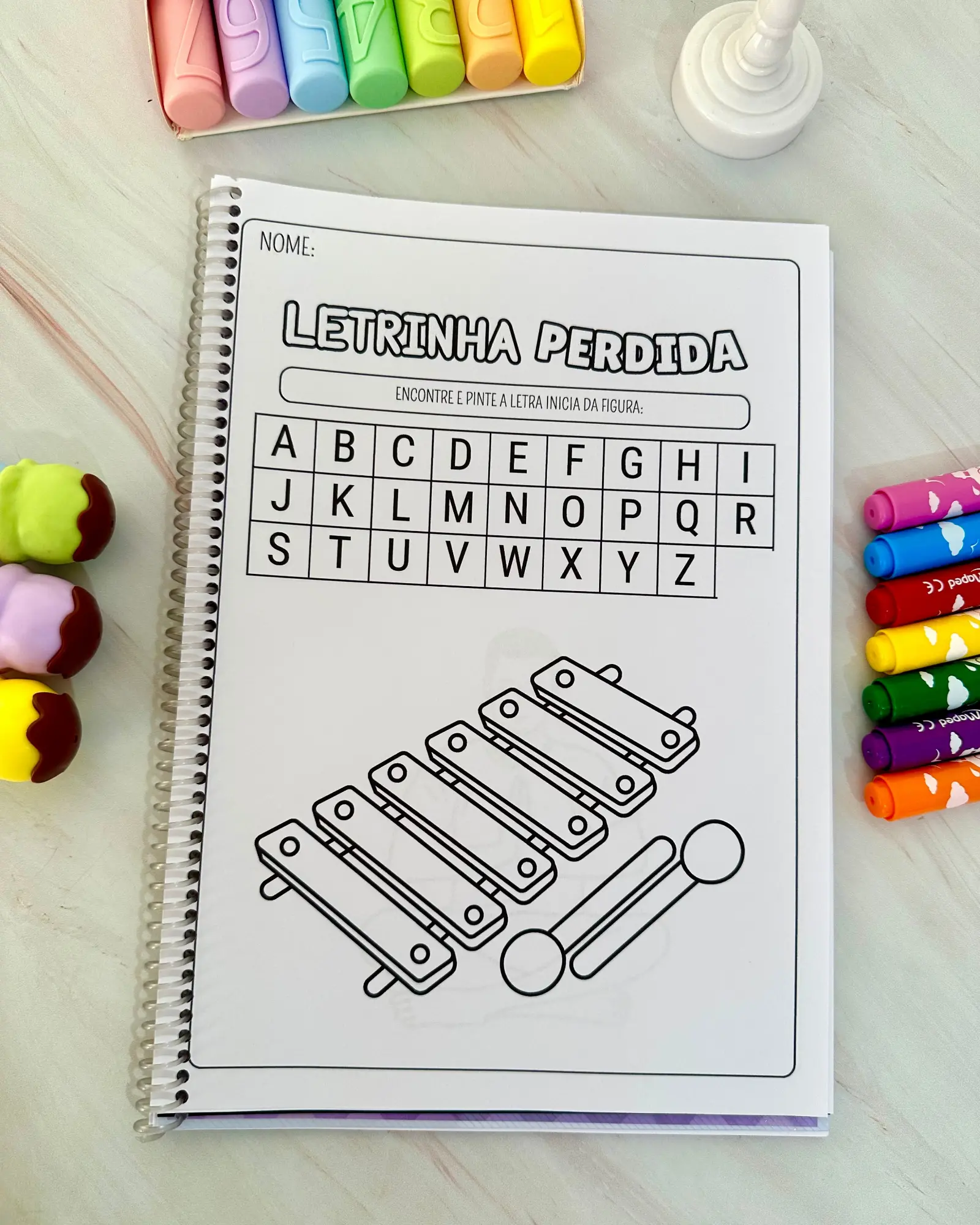 Imagem da galeria 1 de Apostila Letrinha do Dia – PDF para Imprimir | Alfabetização