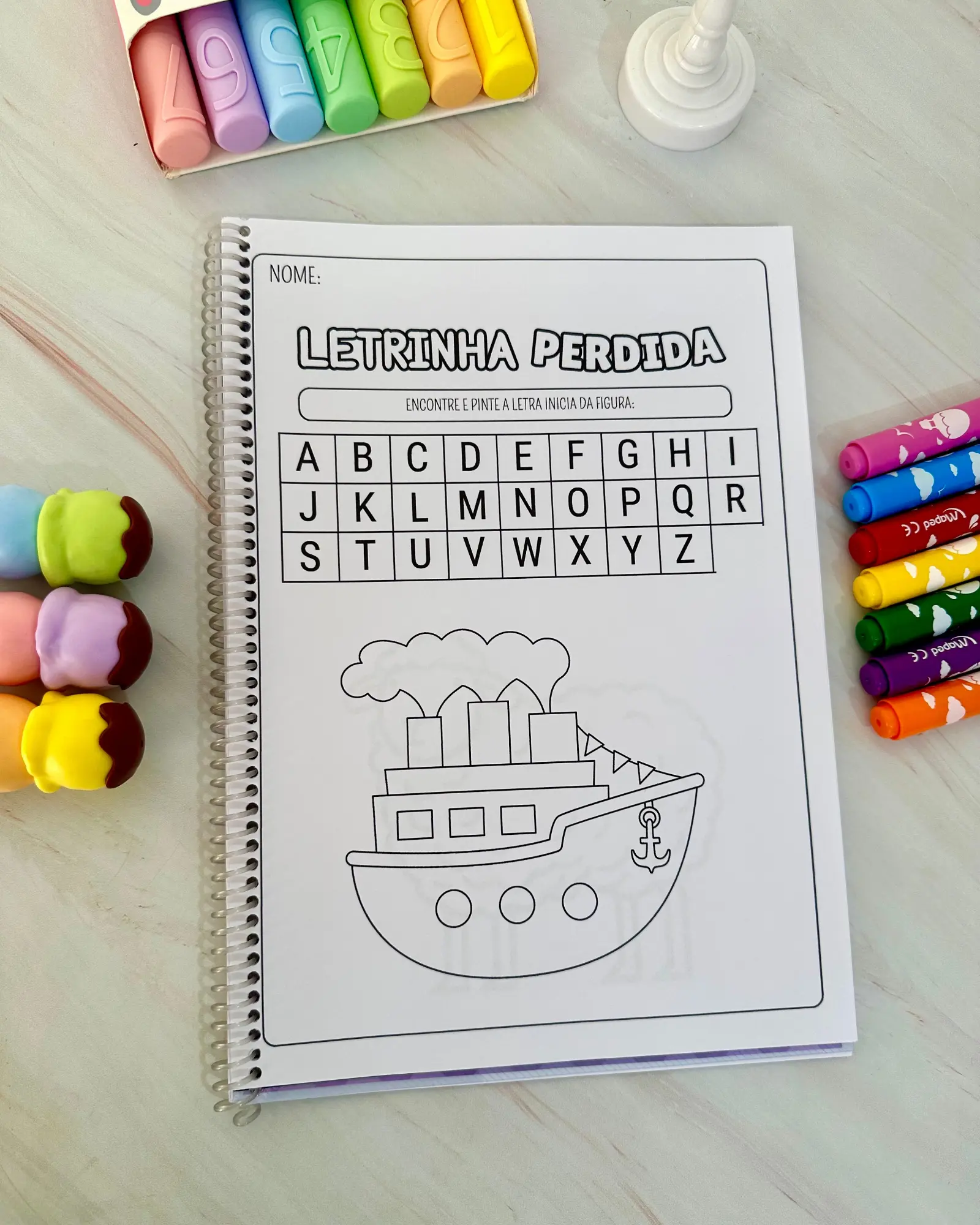 Imagem da galeria 2 de Apostila Letrinha do Dia – PDF para Imprimir | Alfabetização