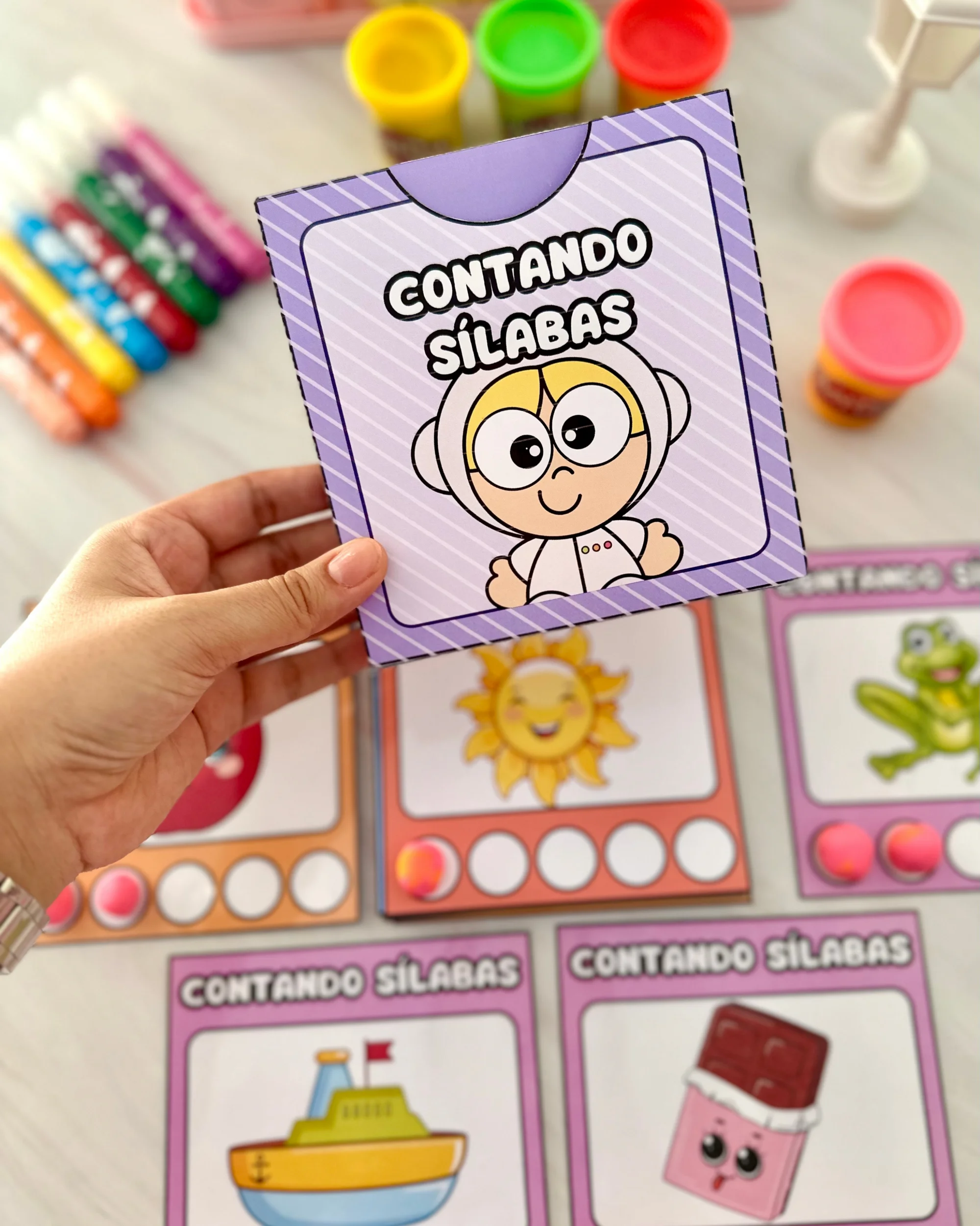 Capa de Contando Sílabas em PDF: Consciência Silábica Educação Infantil
