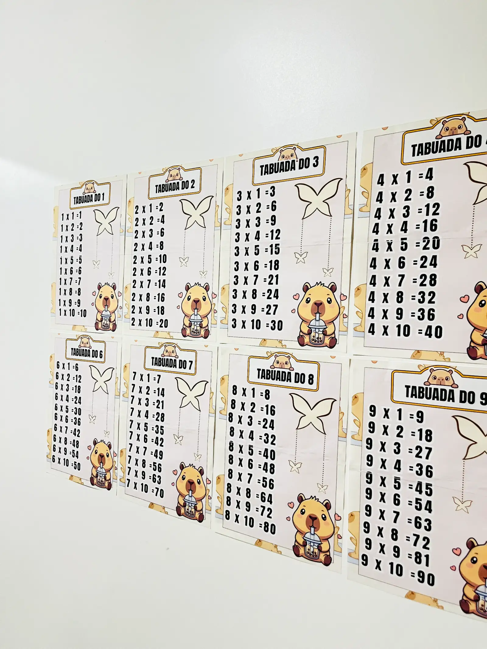 Imagem da galeria 2 de TABUADA DIVERTIDA 1 AO 10 – TEMA CAPIVARAS - MULTIPLICAÇÃO - Revenda
