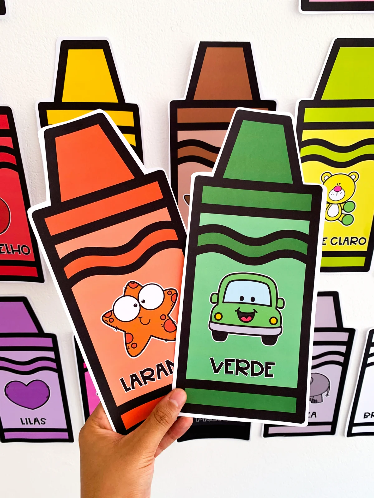 Imagem da galeria 2 de Fichas das Cores – Giz de Cera – PDF para Imprimir | Educação Infantil
