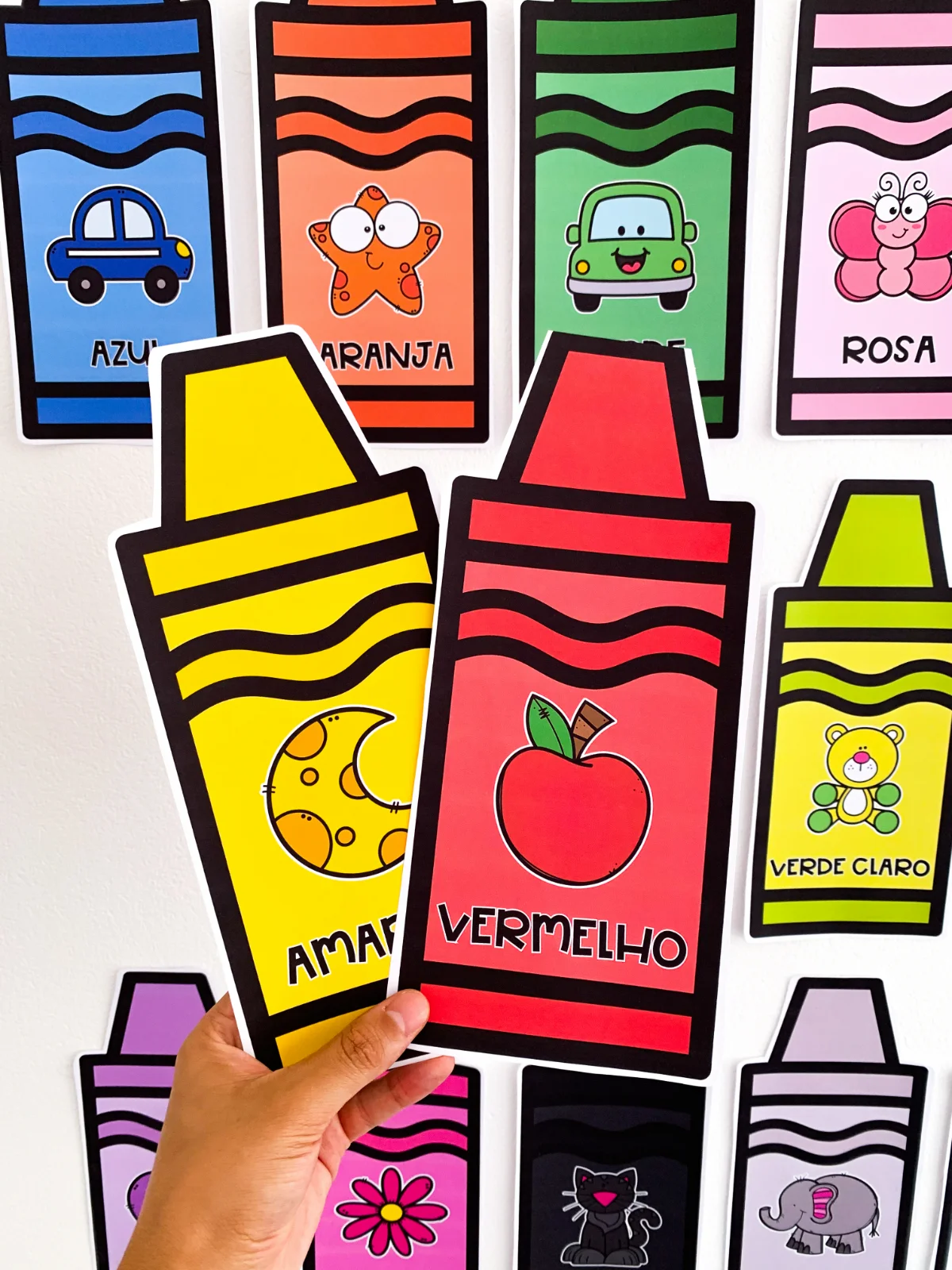Imagem da galeria 3 de Fichas das Cores – Giz de Cera – PDF para Imprimir | Educação Infantil