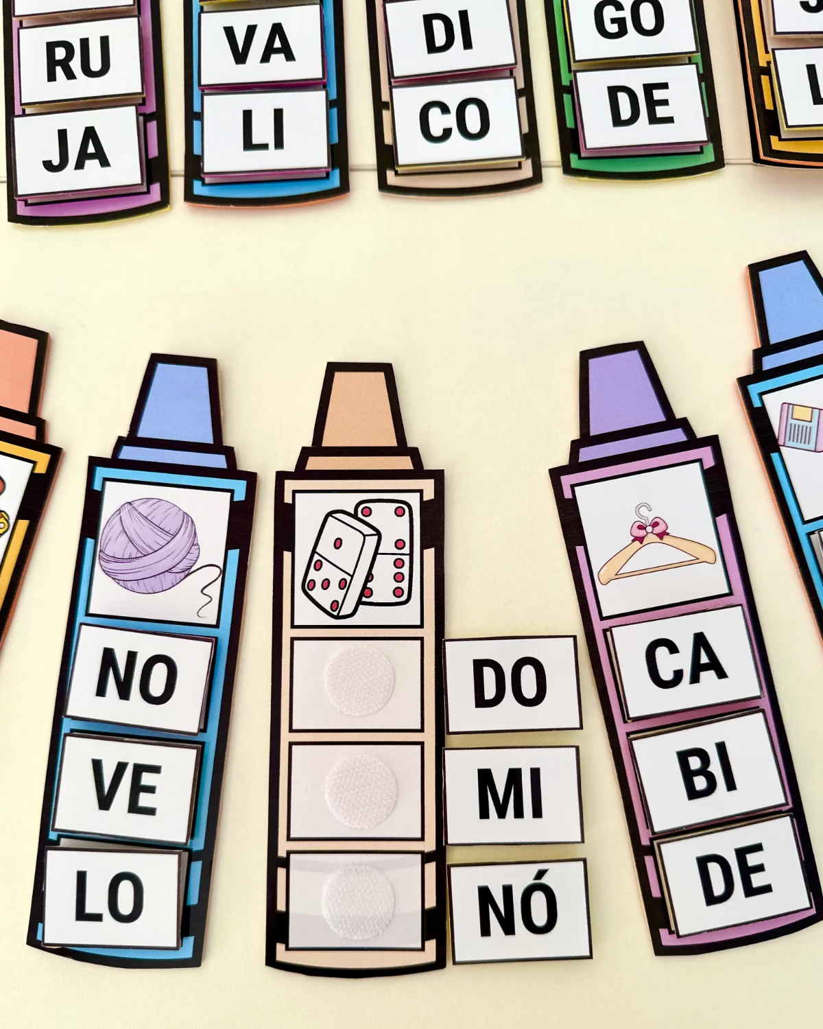 Imagem da galeria 2 de Palavras em Sílabas – PDF para Imprimir | Alfabetização