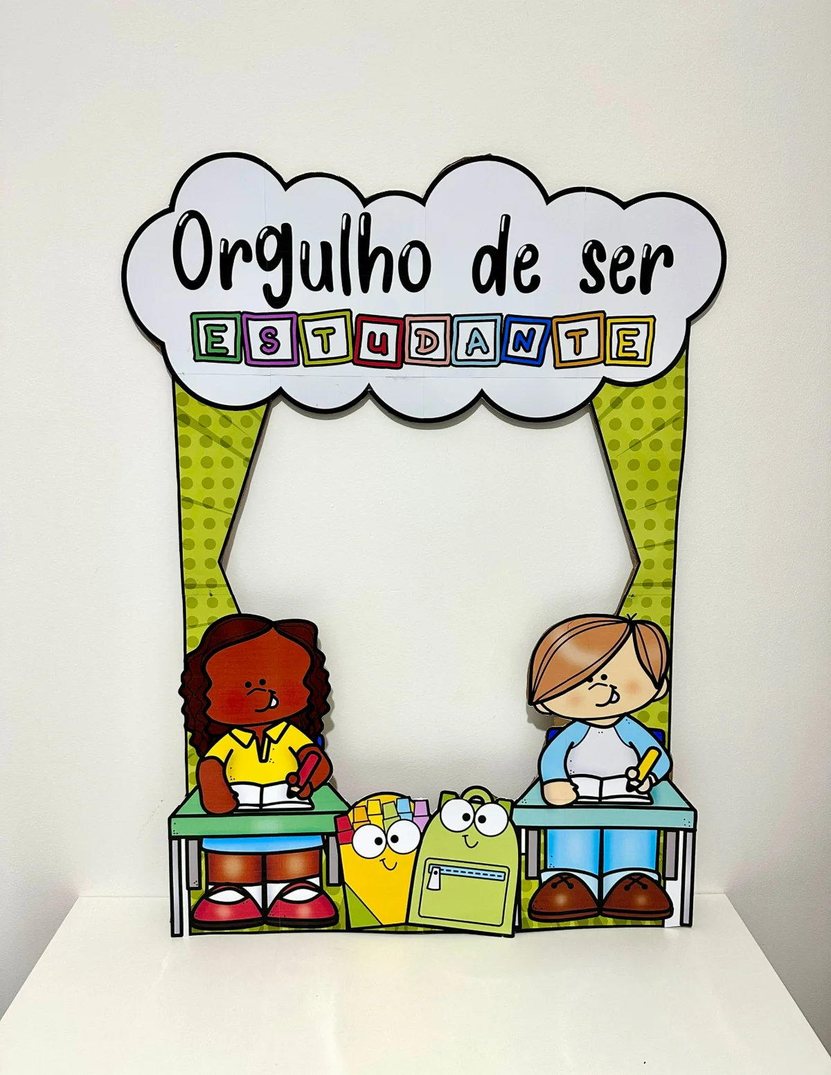 Capa de Moldura para Foto – Dia do Estudante – PDF para Imprimir
