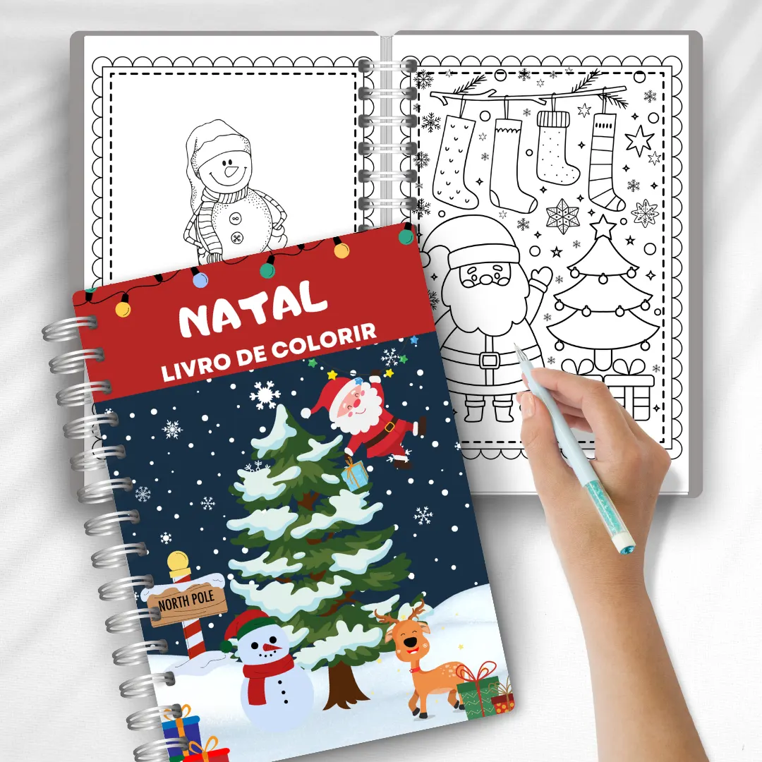Imagem da galeria 3 de CADERNO DE COLORIR NATAL