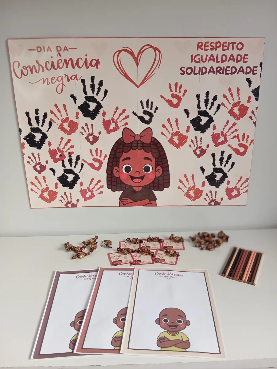 Capa de PAINÉIS CONSCIÊNCIA NEGRA + CARTÃOZINHO + ATIVIDADE INTERATIVA