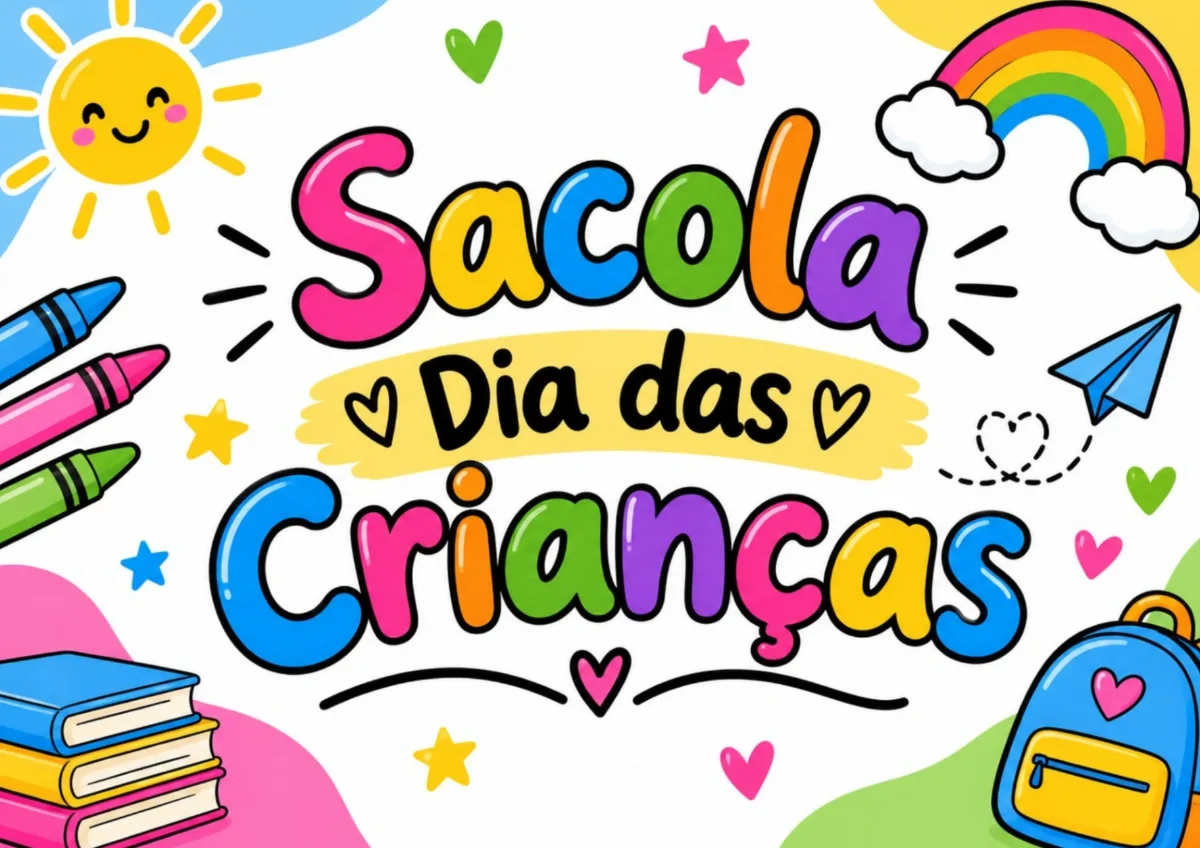 Capa do material: SACOLA DIA DAS CRIANÇAS