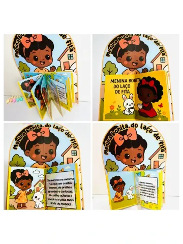 Capa do material: LIVRO 3D MENINA BONITA DO LAÇO DE FITA