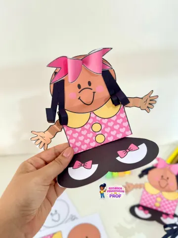 Capa do material: Atividades 3D Menina Bonita do Laço de Fita