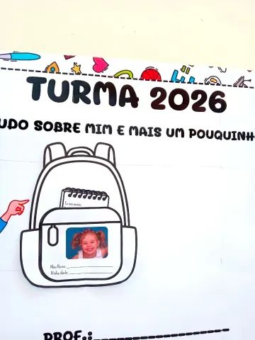 Capa do material: Painel de Volta às Aulas 2026 com Atividade Eu Sou Assim