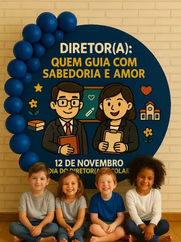 Capa do material: Dia do Diretor – Painel Decorativo com Cartão para Lembrancinha