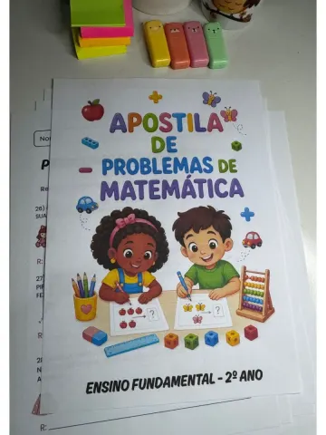 Capa do material: 150 PROBLEMINHAS DE MATEMÁTICA PARA O 2º ANO!