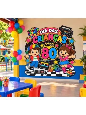 Capa do material: Painel Dia das Crianças - Anos 80