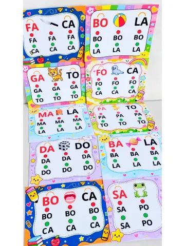Capa do material: Fichas Silábicas - Recurso Lúdico