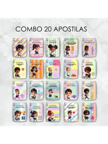 Capa do material: Combo 20 Apostilas para Alfabetização