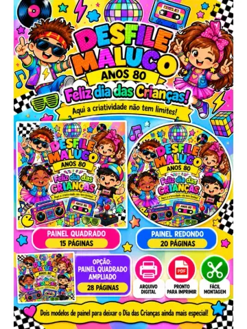 Capa do material: Painel Desfile Maluco pdf Educação Infantil e Fundamental