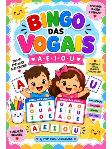 Capa do material: Bingo das sílabas – Material Pedagógico