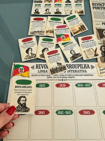 Capa do material: Atividades lúdicas sobre Revolução Farroupilha