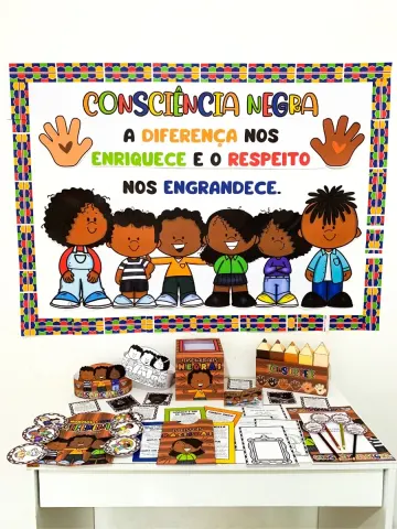 Capa do material: Kit Dia da Consciência Negra para Trabalhar Cultura Afro-Brasileira