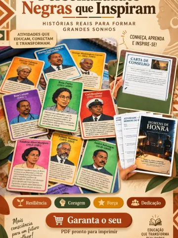 Capa do material: Kit Personalidades Negras que inspiram