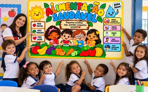 Alimentação Saudável Painel PDF 32 páginas Educação Infantil