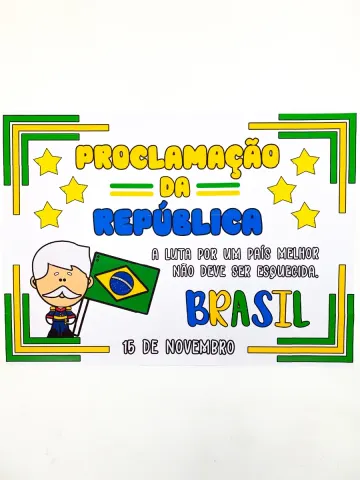 Capa do material: Painel Dia da Proclamação da República – PDF para Impressão
