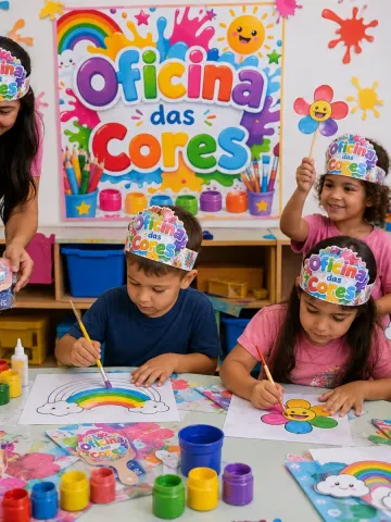 Capa do material: Oficina das Cores