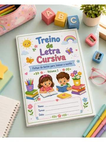 Capa do material: Apostila Treino Letra Cursiva