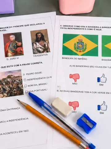 Capa do material: INDEPENDÊNCIA - MATERIAL ADAPTADO - ATIVIDADE/AVALIAÇÃO