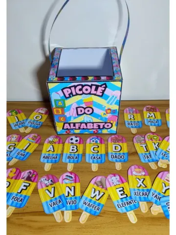 Capa do material: Picolé do Alfabeto