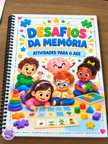 Capa do material: DESAFIOS DA MEMÓRIA – ATIVIDADES PARA O AEE