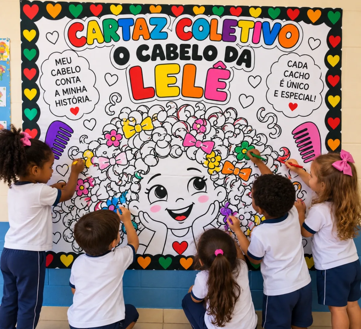 Imagem da galeria 2 de Consciência Negra _Cartaz Coletivo O Cabelo da Lelê PDF Educação Infantil