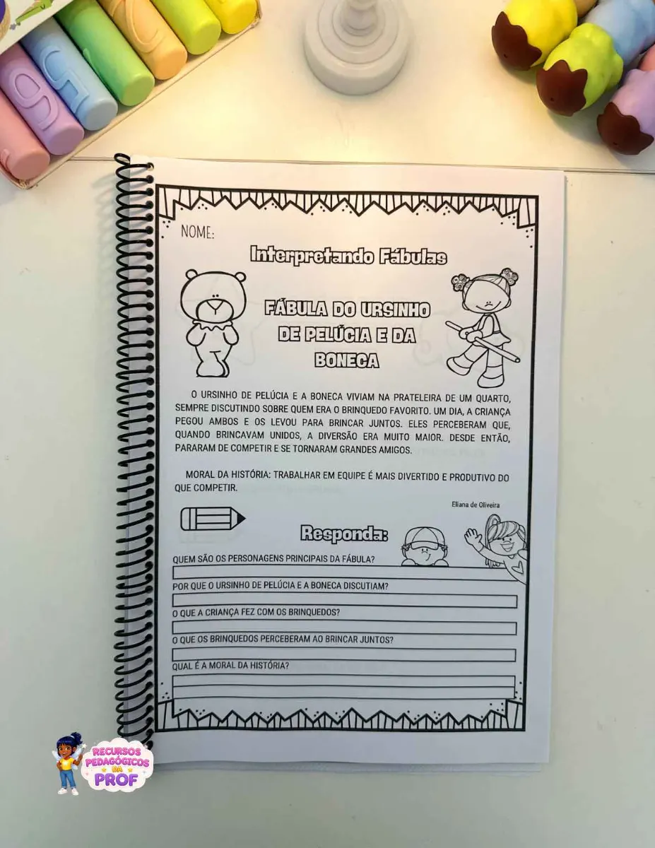 Imagem da galeria 3 de Apostila Interpretando Fábulas