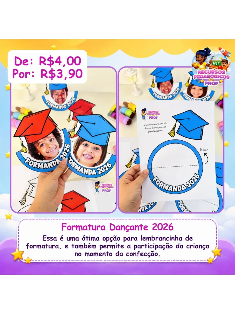 Capa de Recurso Interativo Tema Formatura Dançante 2026